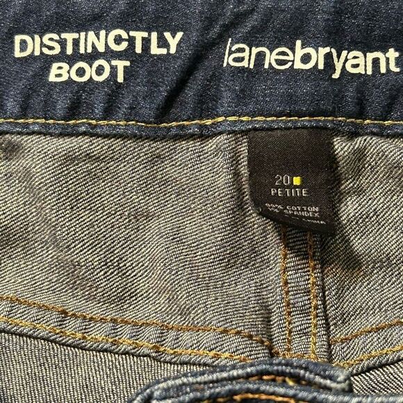 Lane Bryant Jeans Women's Size 20P Blue Stretch Distinctly Boot High Rise - Picture 7 of 11